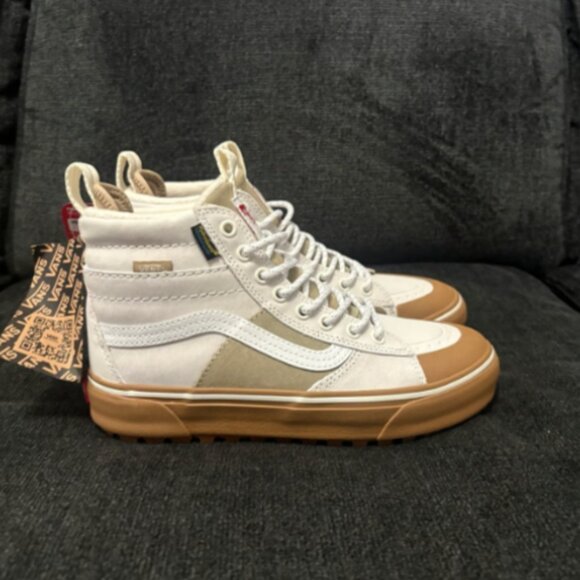 VANS SK8-Hi MTE-2 Women's 6.5 Primaloft Suede Cream Gum Men's 5 BRAND-NEW w/tags - Picture 1 of 16